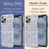Custom Initials Toile Bookshelf Floral iPhone Case